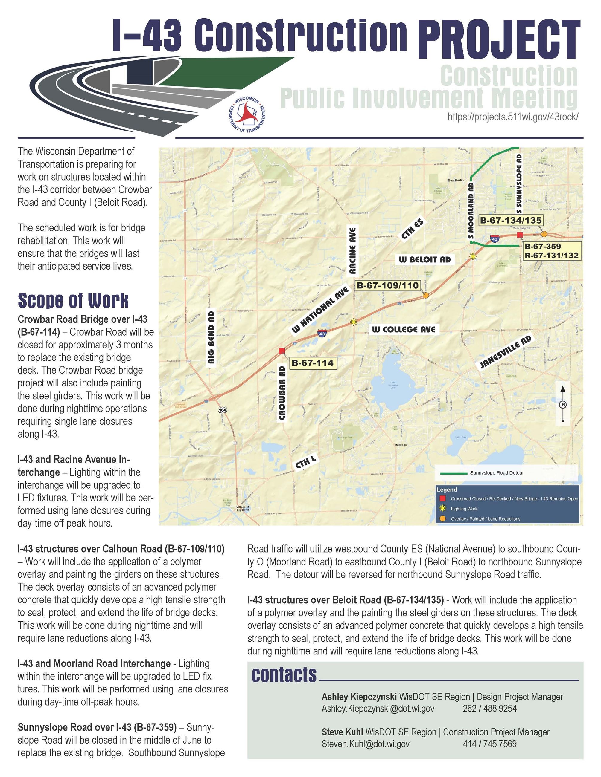 I43-Handout-Road Closures Sunnyslope