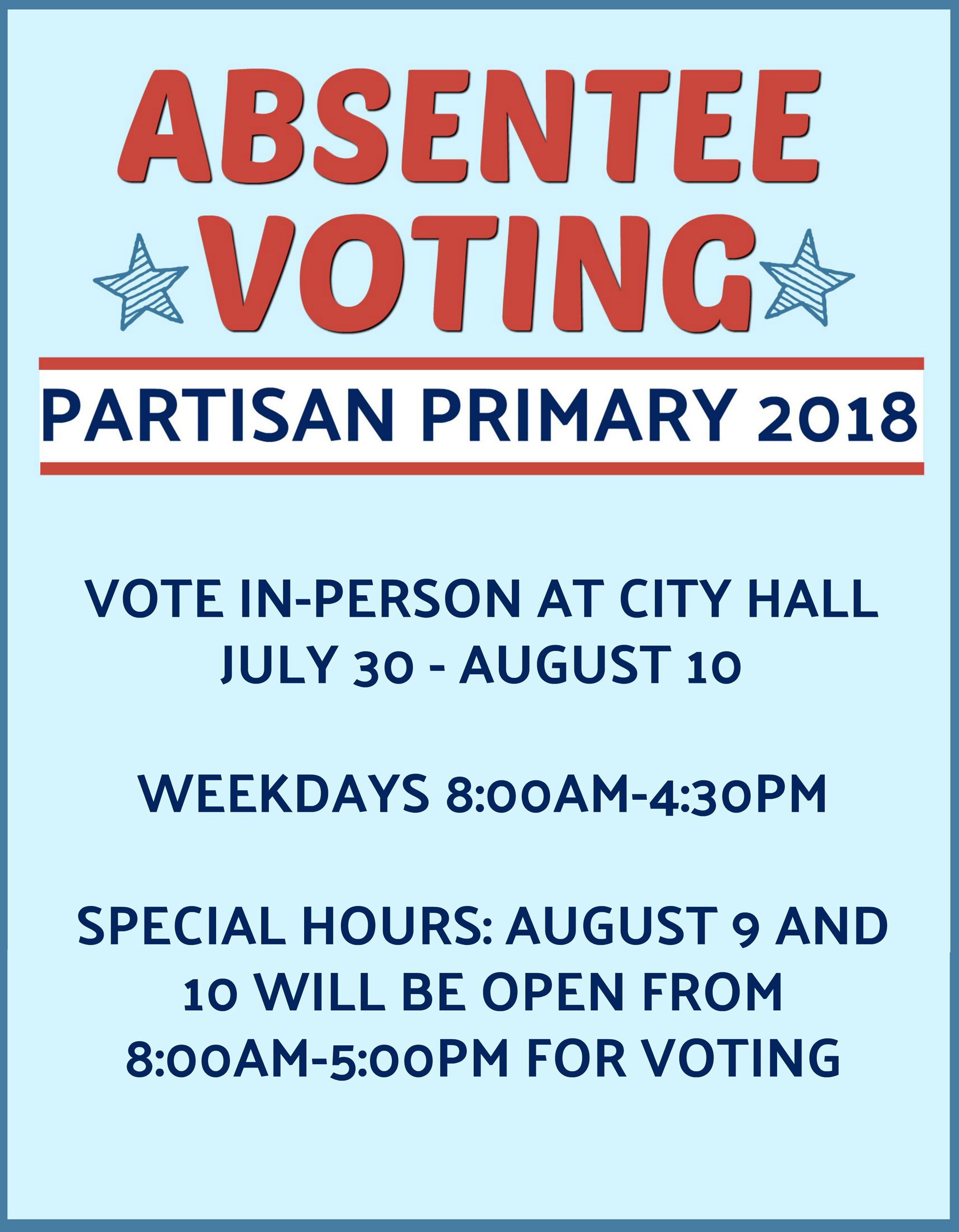 Absentee Voting News Flash