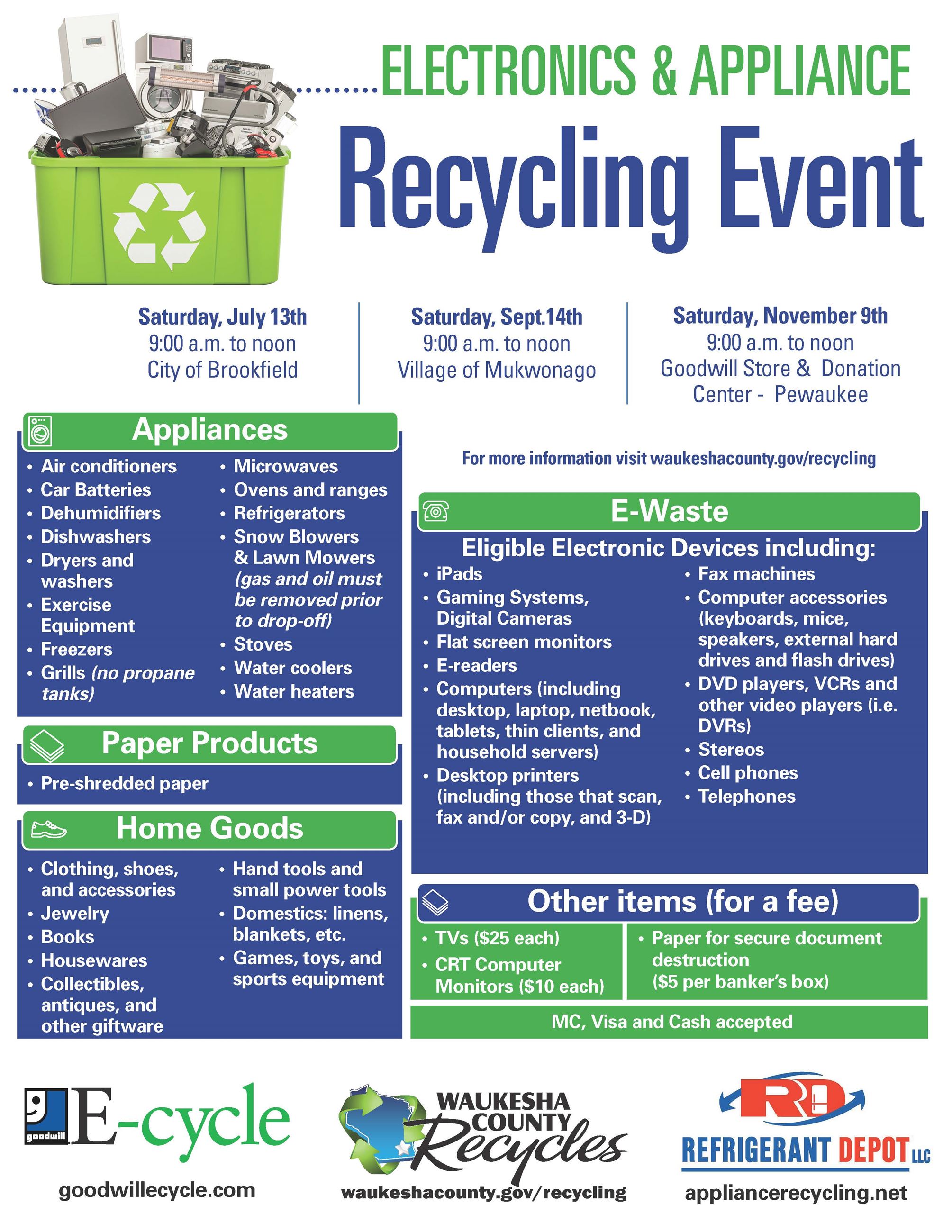 Ecycle Flyer Events_July-Nov dates