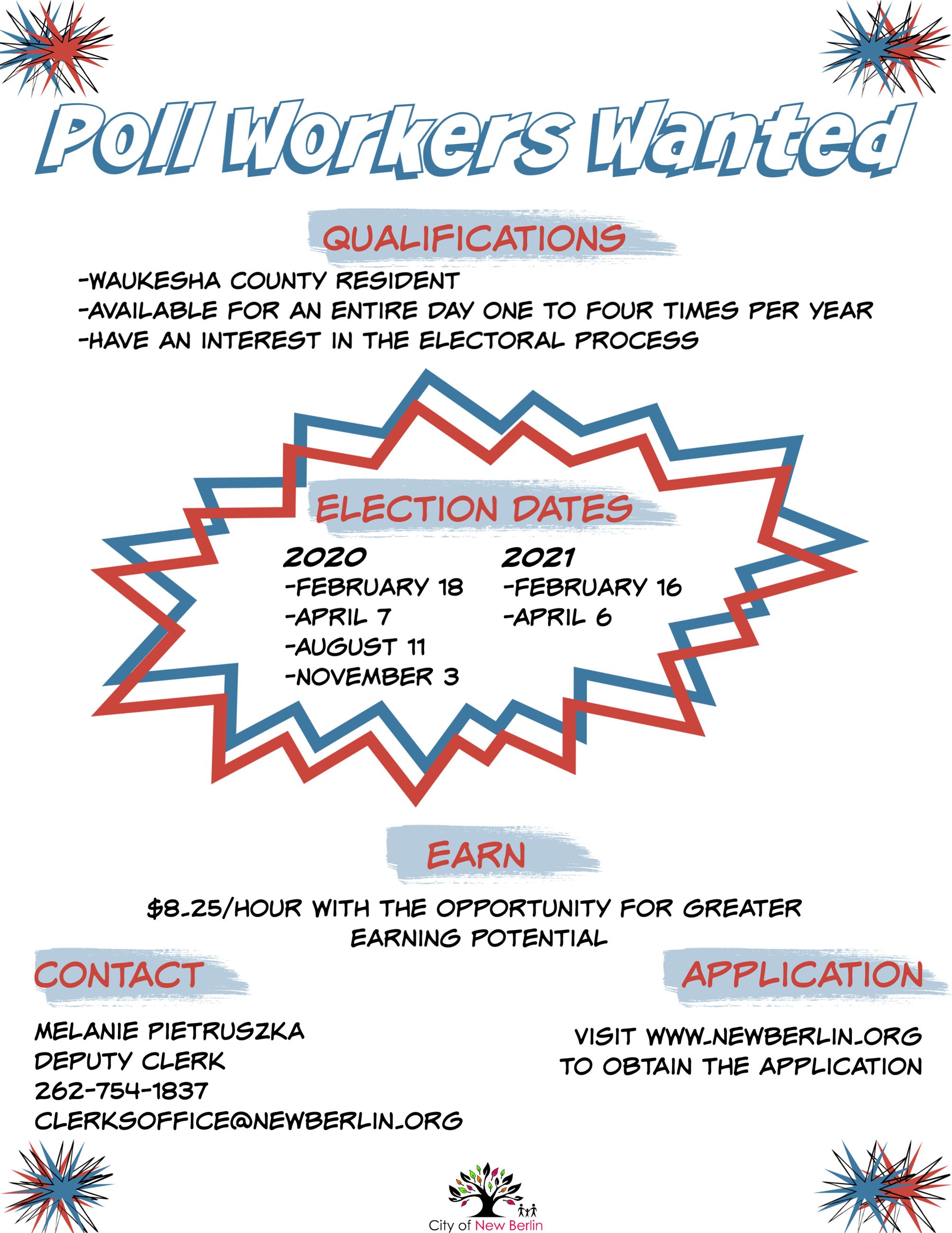 Poll Workers Wanted Flier (1)