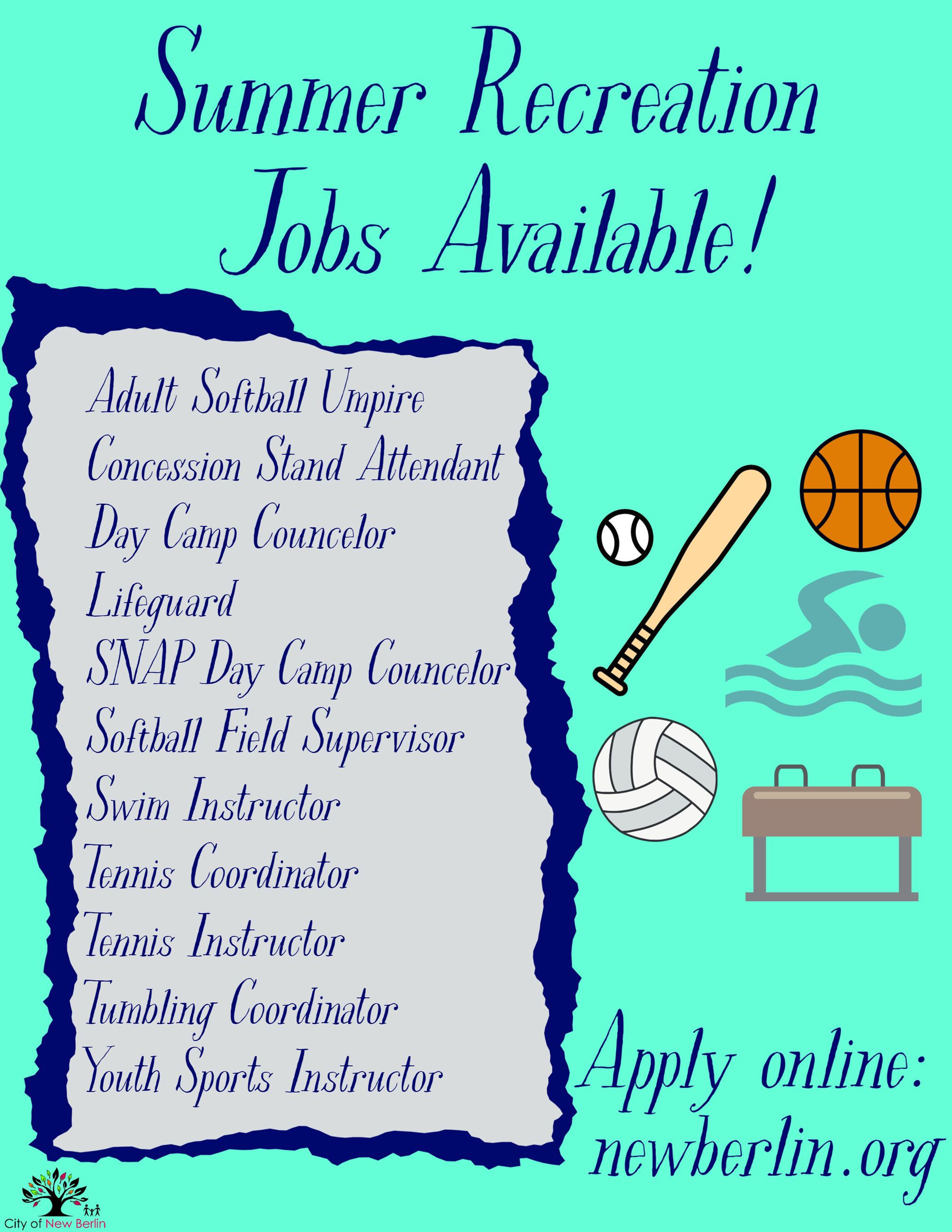 Recreation Jobs