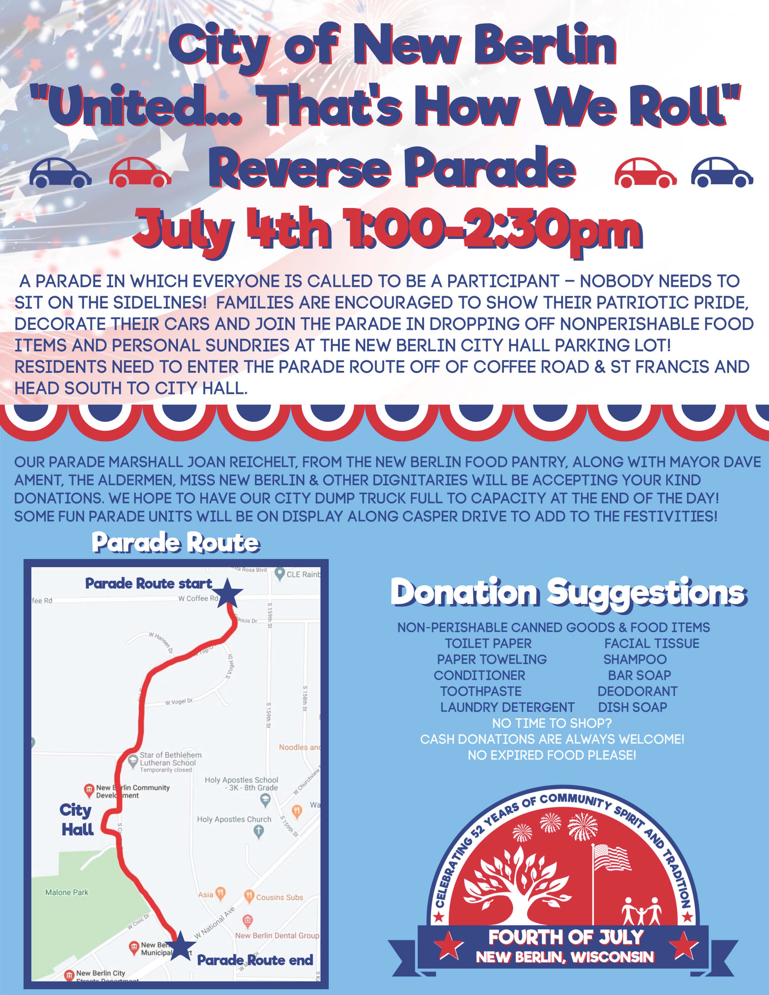 CITY OF NEW BERLIN REVERSE PARADE 2020 FINAL