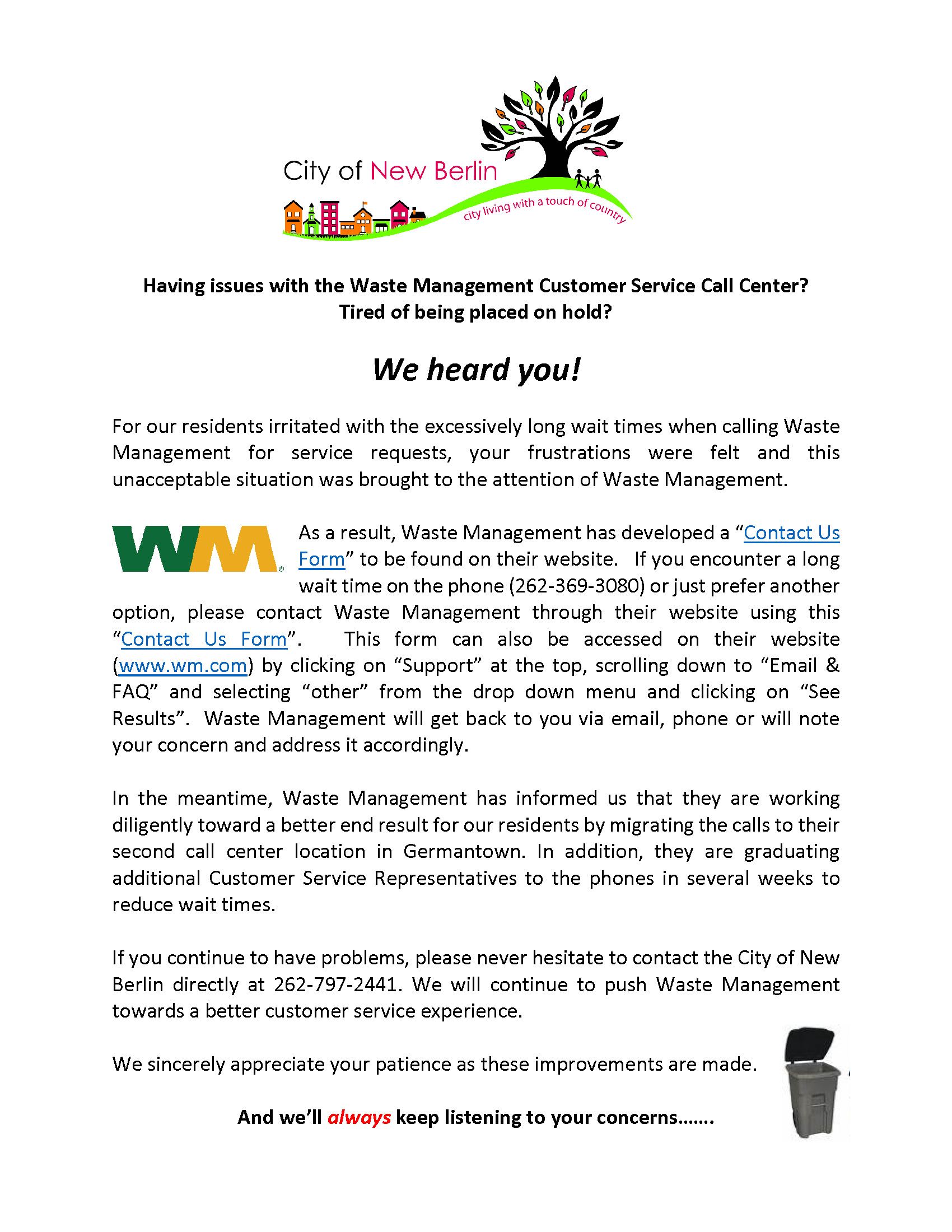 WM New Contact Us Form