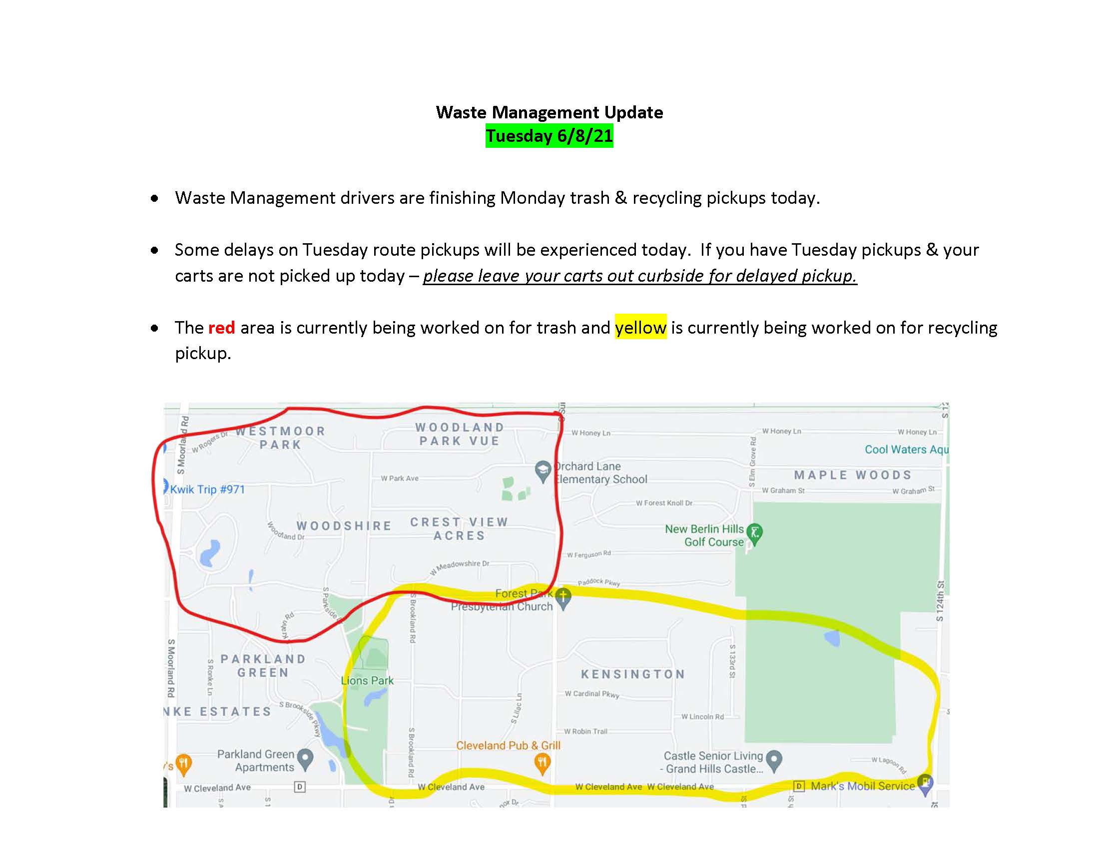 Waste Management Update 6.8.21