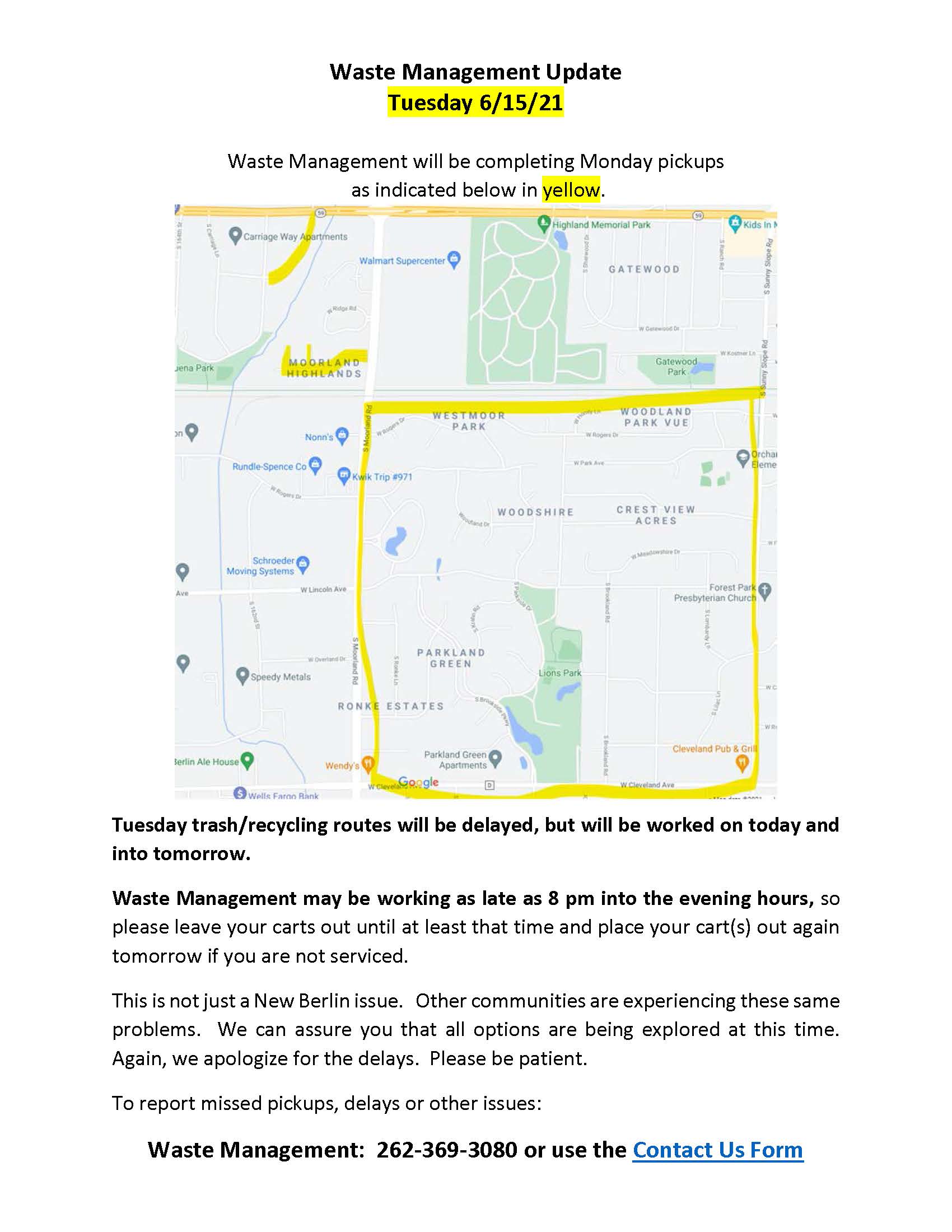 Waste Management Update 6.15.21