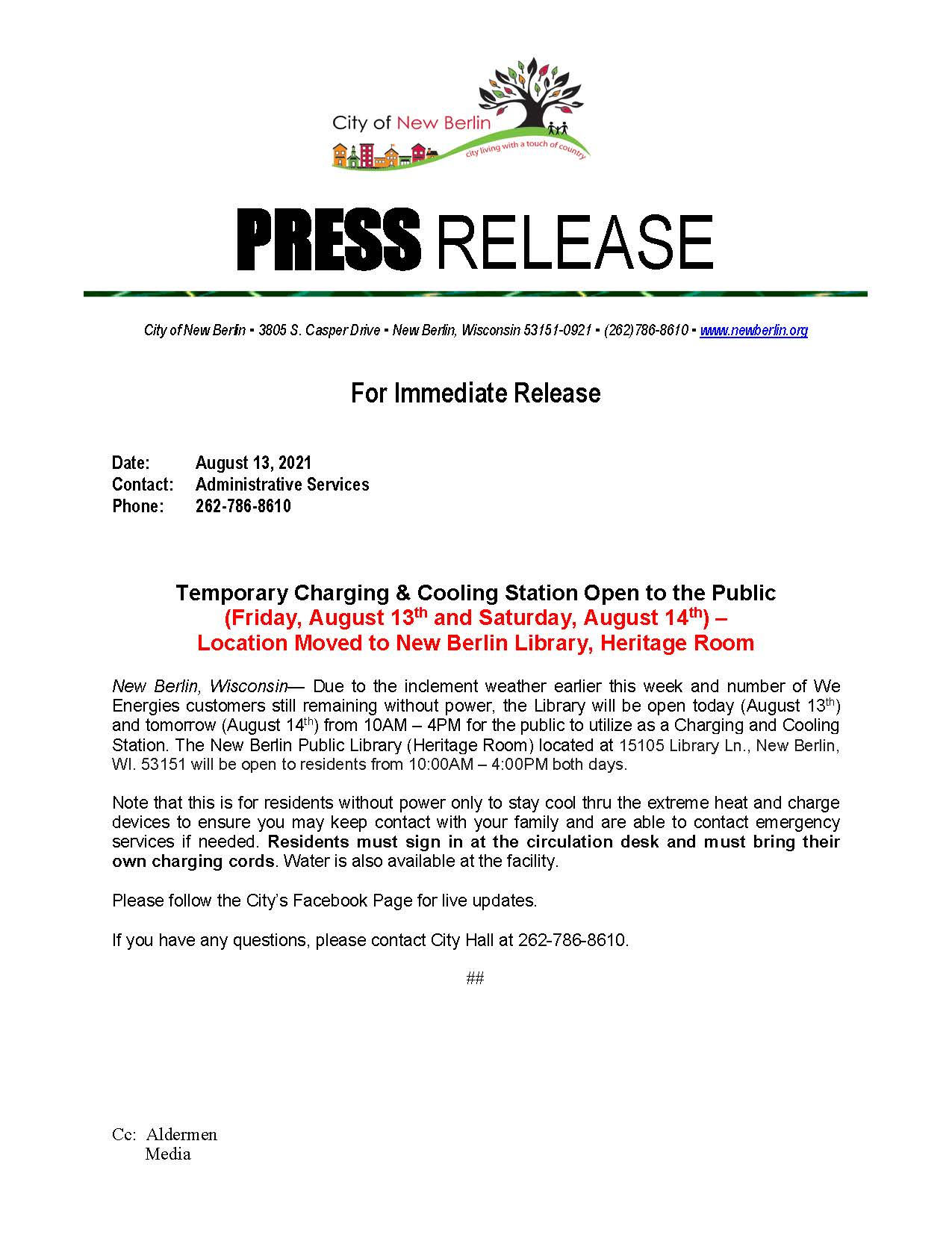 2021 Press Release Cooling Station_Library