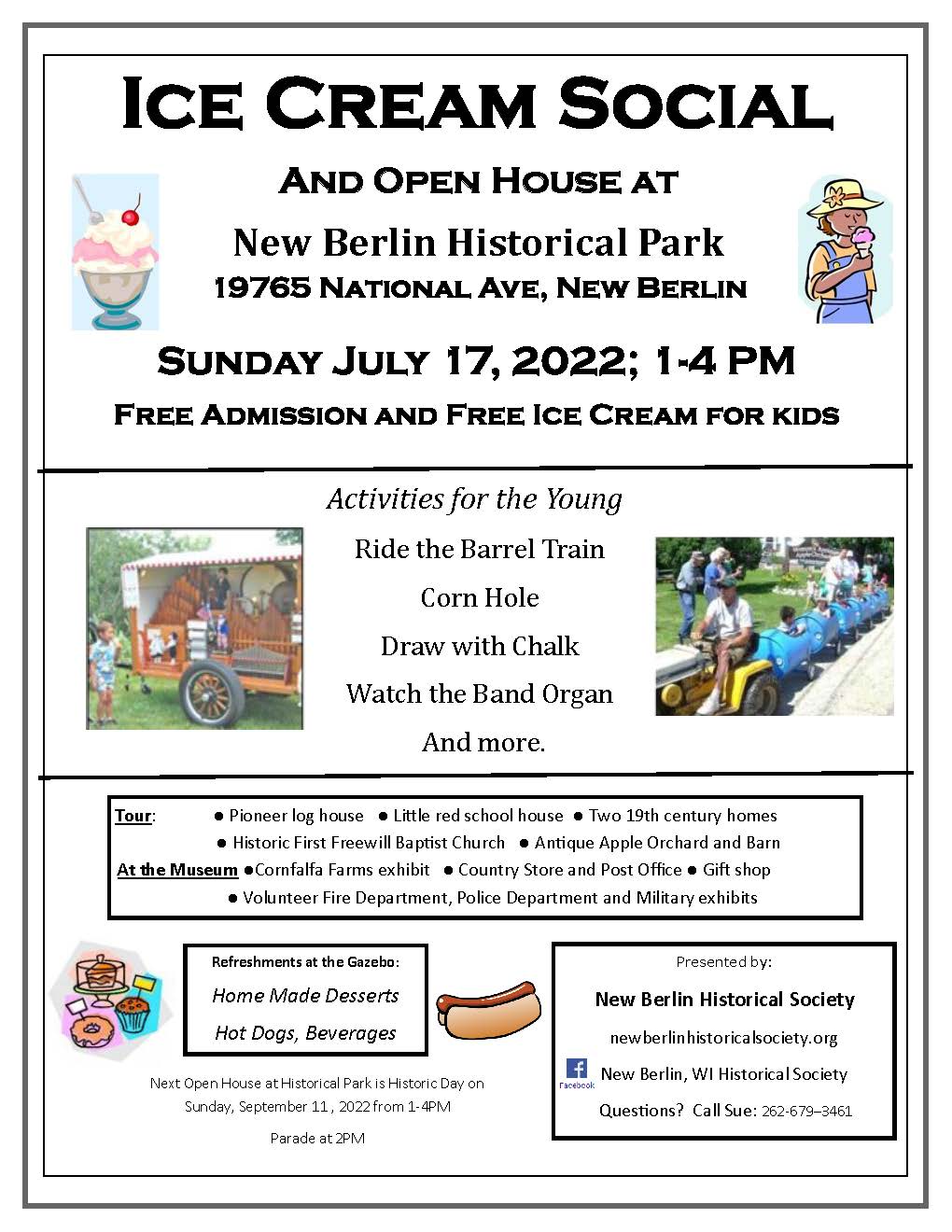 July 2022 Ice Cream Social Flyer