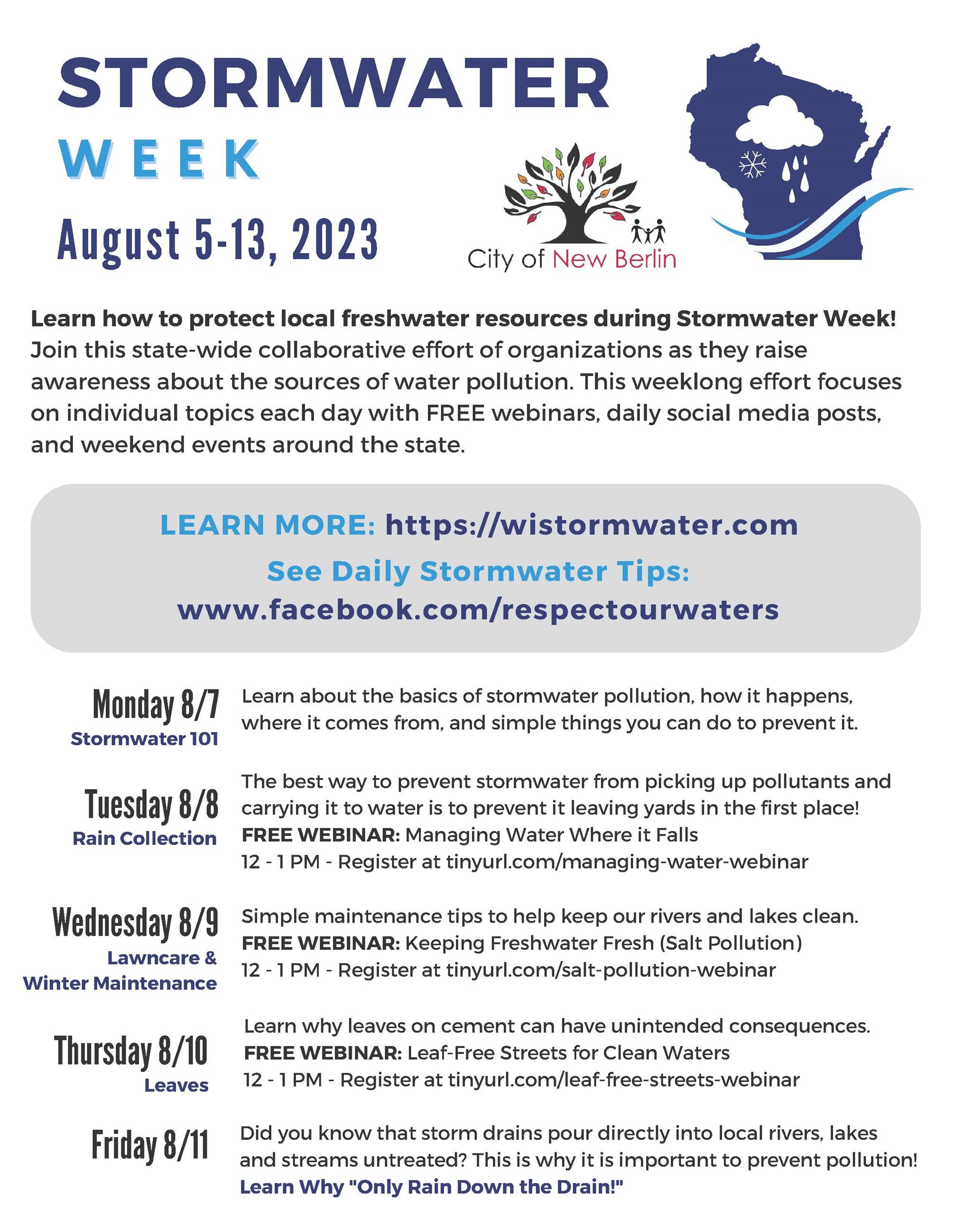 Stormwater Week Flyer