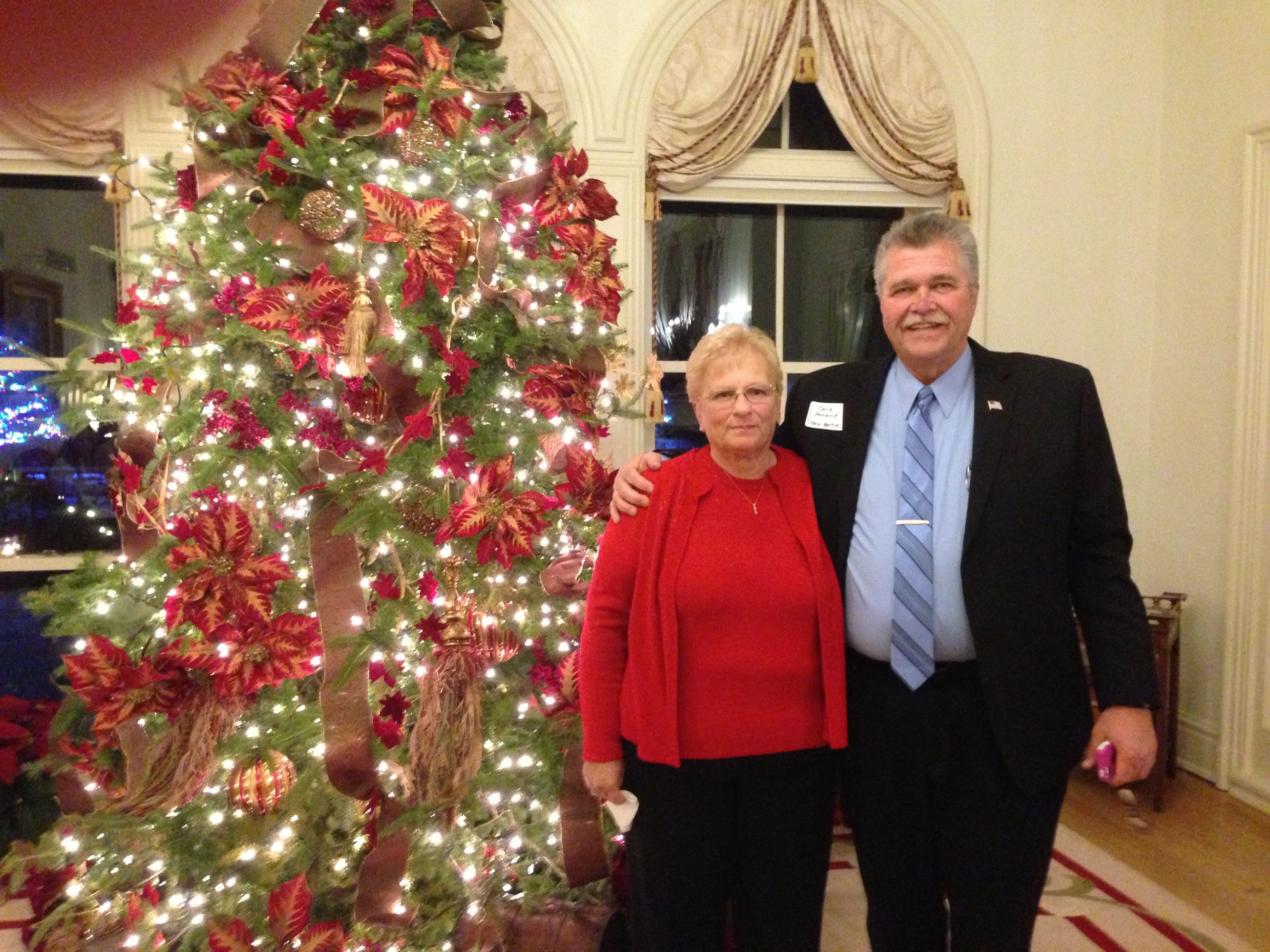 Mayor and Peggy Christmas Photo