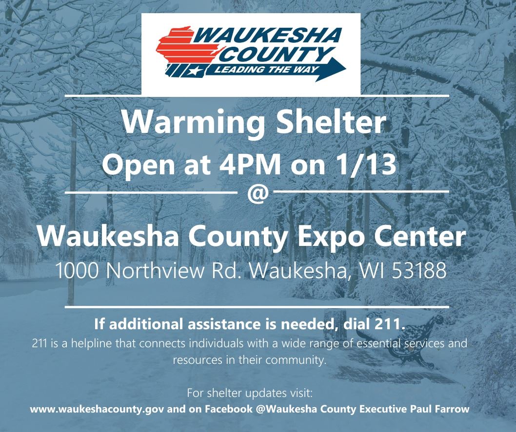 waukesha county warming shelter