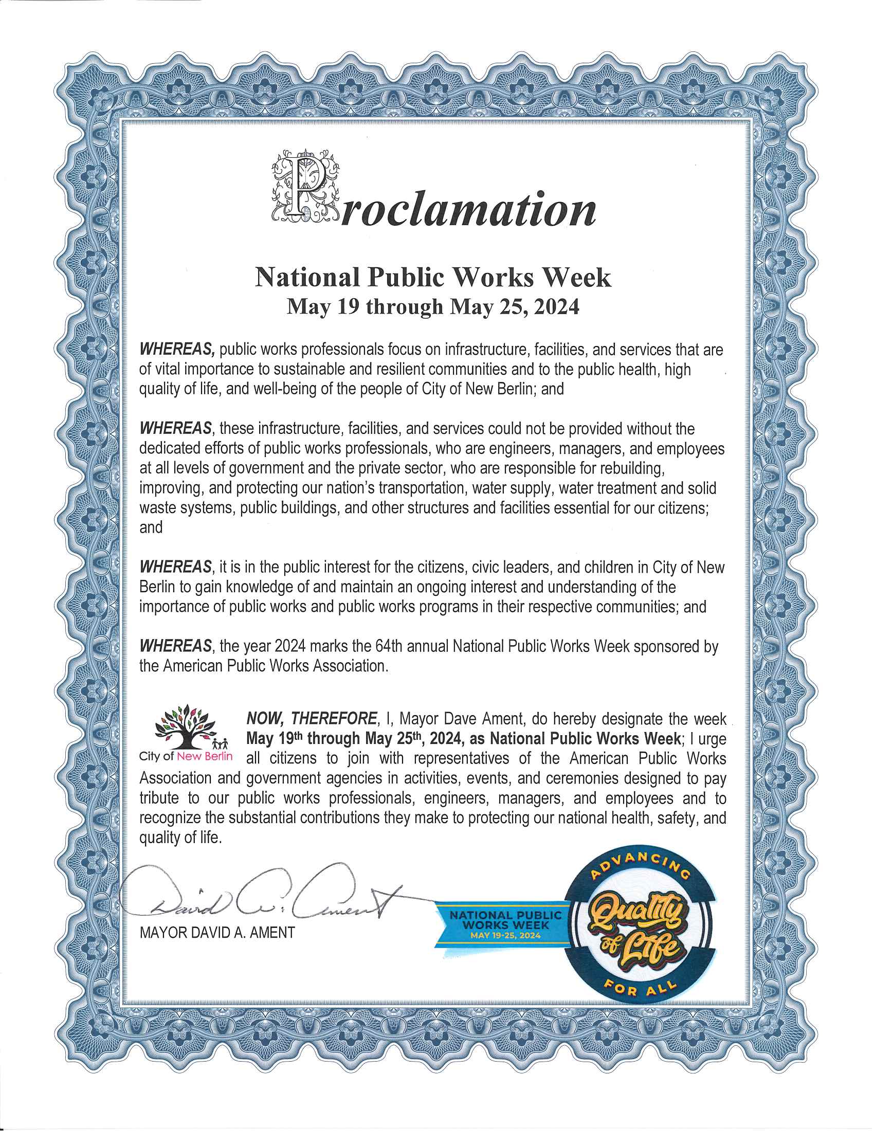 dpw proclamation