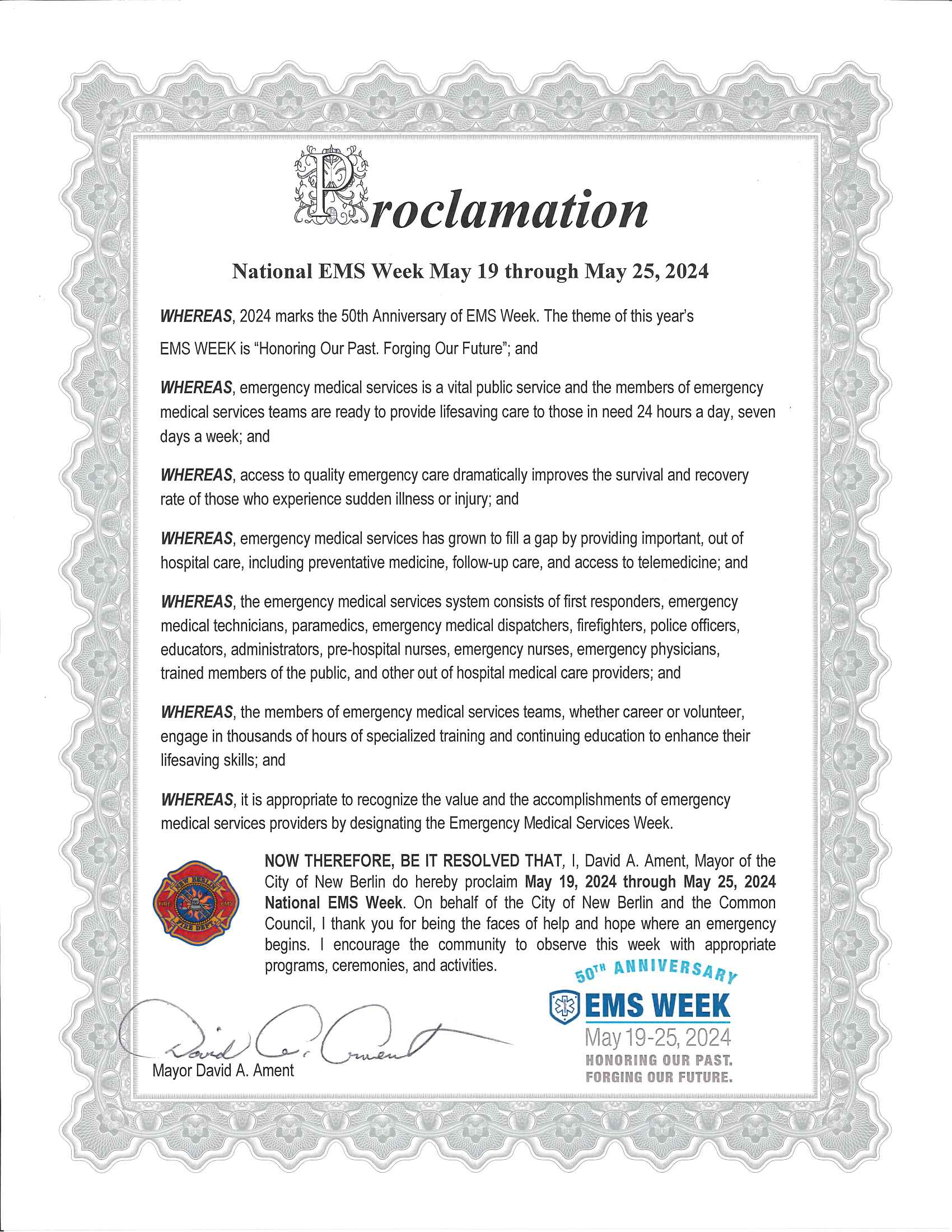 EMS Proclamation